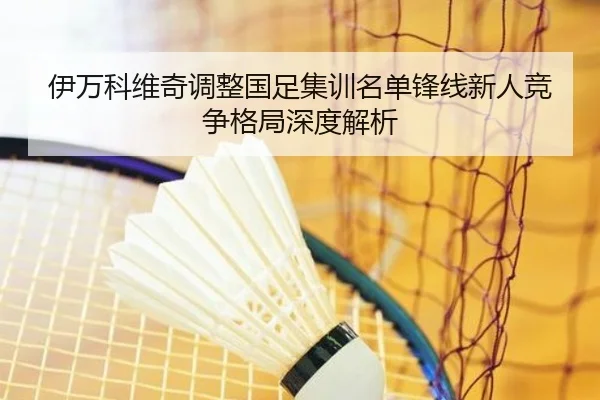 伊万科维奇调整国足集训名单锋线新人竞争格局深度解析